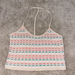 Knitted halter top